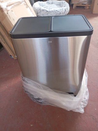 EKO Cubo Basura Cocina 30L+30L Doble Pedal