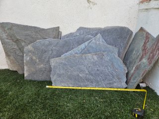Piedras de pizarra natural para jardín