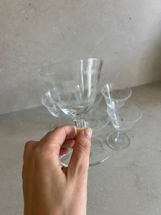 Set 6 Bicchieri Vintage Vetro