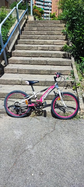 Bicicleta niña 6-8 años rosa