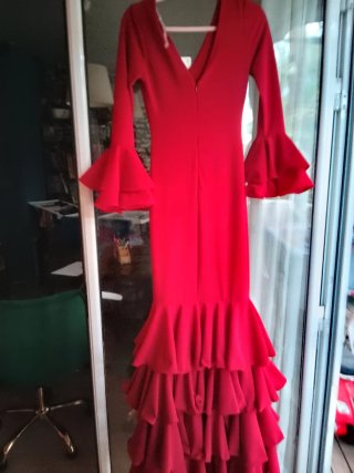Vestido de flamenca rojo