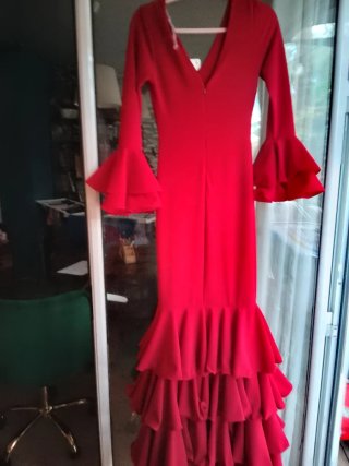 Vestido de flamenca rojo