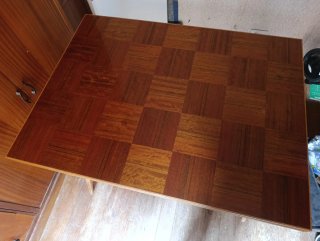 Mesa rectangular extensible de madera 4-8 asientos