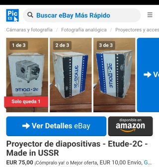 Proyector de diapositivas ЭТЮД 2c