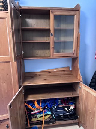 Estantería Madera y Cristal IKEA