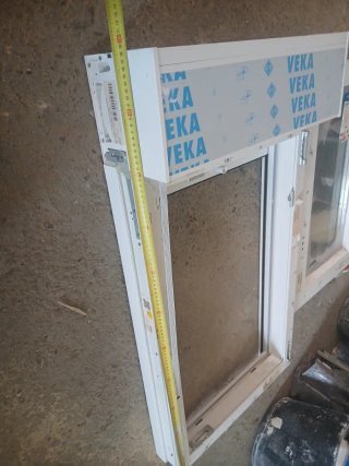 Ventana de PVC blanca