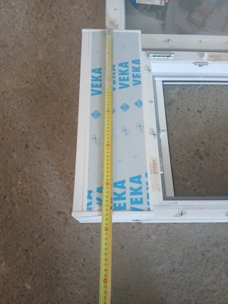 Ventana de PVC blanca