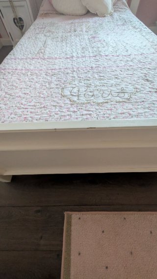 Cama infantil dosel madera