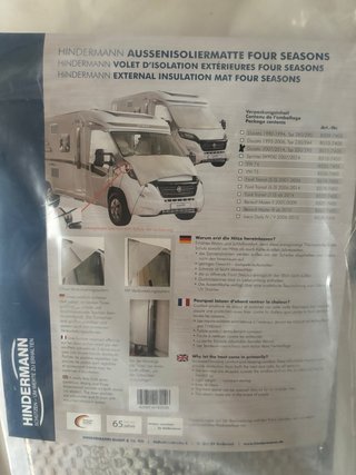 Aislante Parabrisas Hindermann autocaravana Ducato