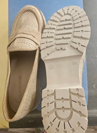 Mocasines Latouche Beige Tejido