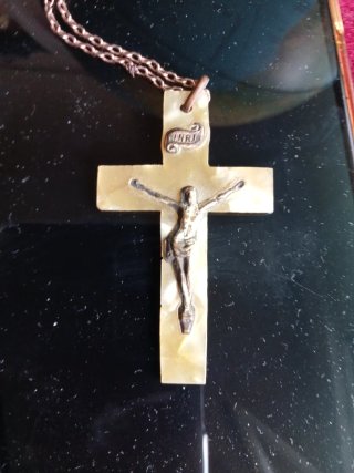 Colgante Primera Comunión  en Madre Perla