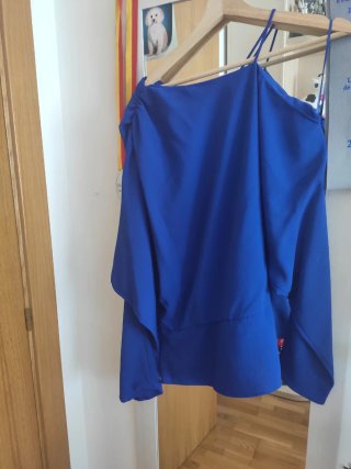 Cuerpo manga larga mujer azul