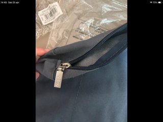 Borsa O Bag Blu con inserto pelliccia