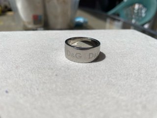 Anillo Dolce and Gabanna Acero Talla 17.5