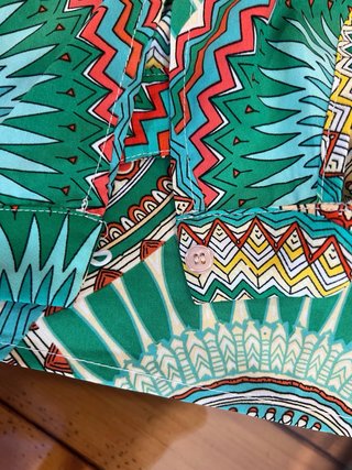 Camiseta mujer cuello redondo estampado mandala