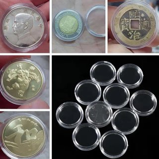 100 CÁPSULAS DE 30 MM PARA MONEDAS + ESTUCHE