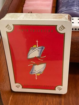 Scatola gioco Modiano fiches euro e carte