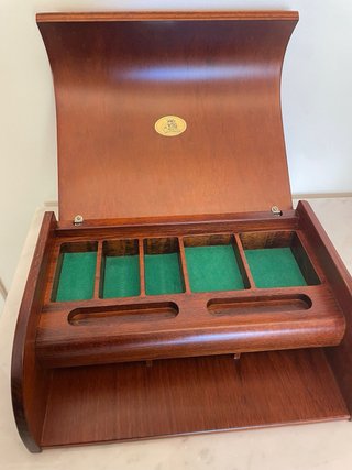 Scatola gioco Modiano fiches euro e carte