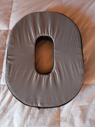Cuscino ciambella ortopedico Emoobin nero