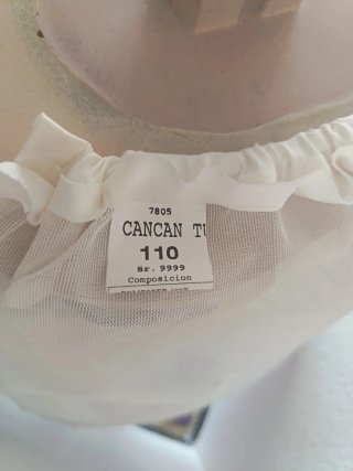 Cancán de niña blanco