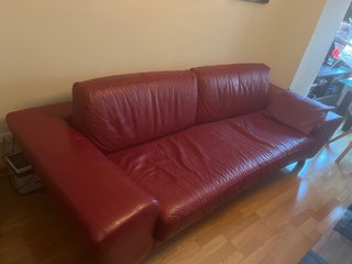 Natuzzi Julia: Sofá + Butaca Giratoria Cuero