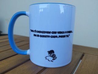 Tazza Detective Conan Ceramica Blu/Bianco