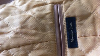 Chaqueta de cuero marrón para mujer