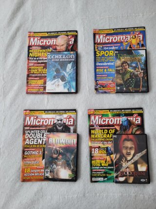 Revistas "Micromanía" con CD 136-137-139-141