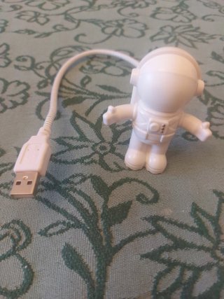 Lampada LED USB Astronauta Luce Notturna Flessibil