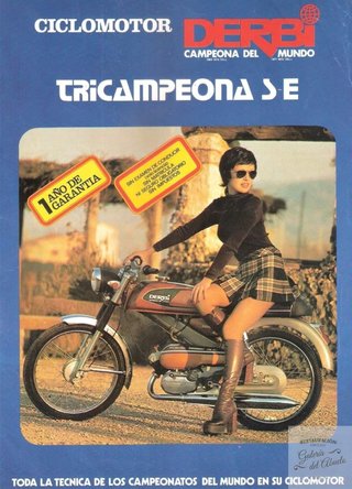Moto Derbi Antorcha Tricampeona con documentación