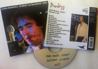 JOAN MANUEL SERRAT Concierto en Benidorm 1983 CDR