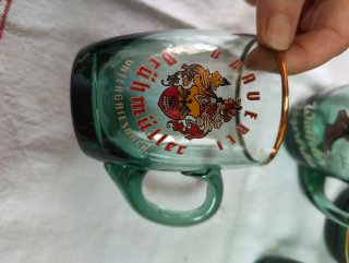 Jarra y 6 Vasos Cerveza Cristal