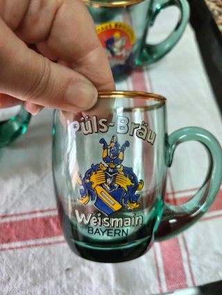 Jarra y 6 Vasos Cerveza Cristal