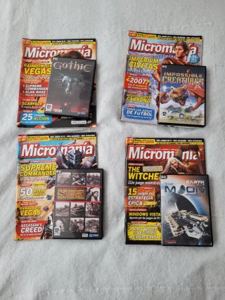 Revistas "Micromanía" con CD 142-143-145-146
