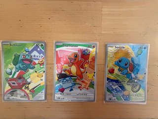 3 Cartas Pokémon Iniciales Kanto ESP