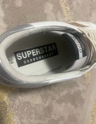 Golden Goose Superstar Bianche Oro Glitter