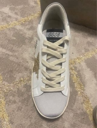 Golden Goose Superstar Bianche Oro Glitter