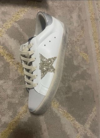 Golden Goose Superstar Bianche Oro Glitter