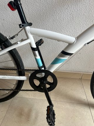 Bicicleta BTWIN 6v 100 Blanco 24 pulgadas