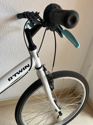 Bicicleta BTWIN 6v 100 Blanco 24 pulgadas