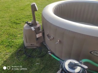 Spa Intex para 4 adultos con filtro monoblock