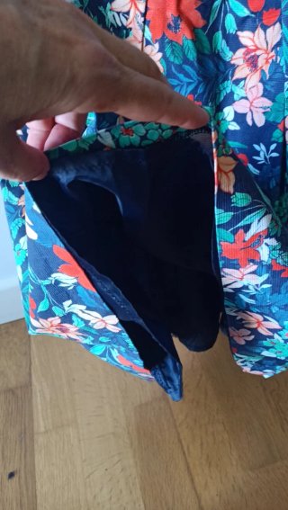 Vestido floral azul talla M