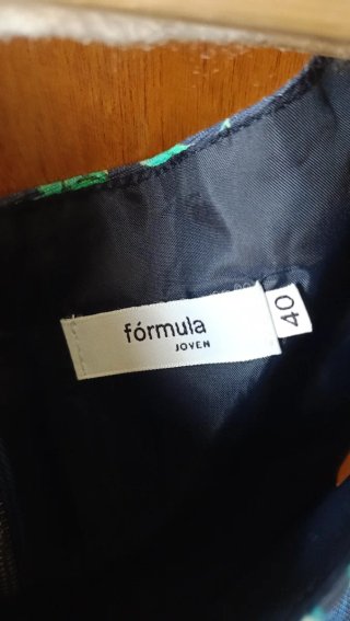 Vestido floral azul talla M