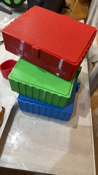Caja bandejas pesca 3D Modake