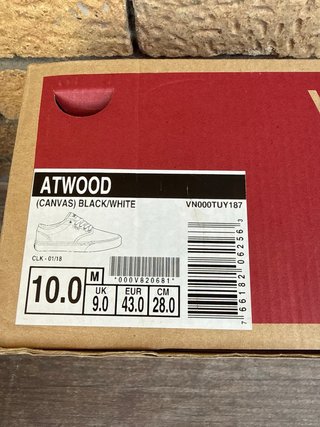 Zapatillas Vans Atwood Negras Talla 43