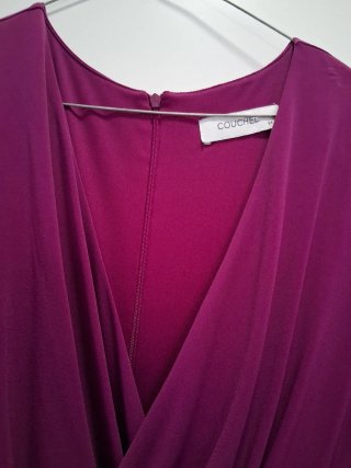 Vestido de ceremonia morado, del Corte Inglés