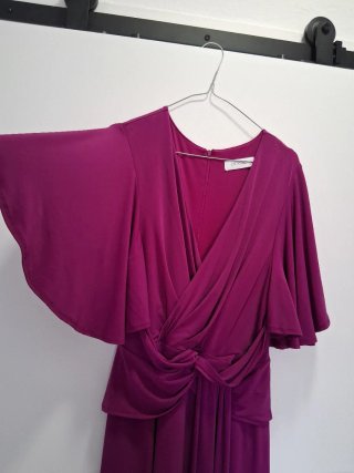 Vestido de ceremonia morado, del Corte Inglés