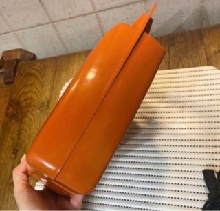 Mangiadischi vintage Penny portatile arancione