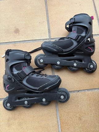 Patines Oxelo Talla 40 Negro/Rosa
