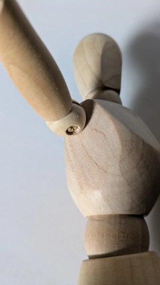 Maniquí articulable madera 30cm para dibujo